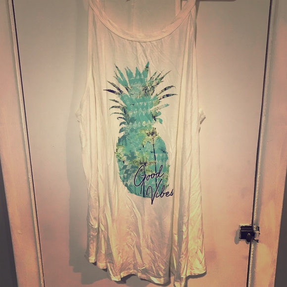 VENUS Tops - Good vibes pineapple tank VENUS Tops - Good vibes pineapple tank